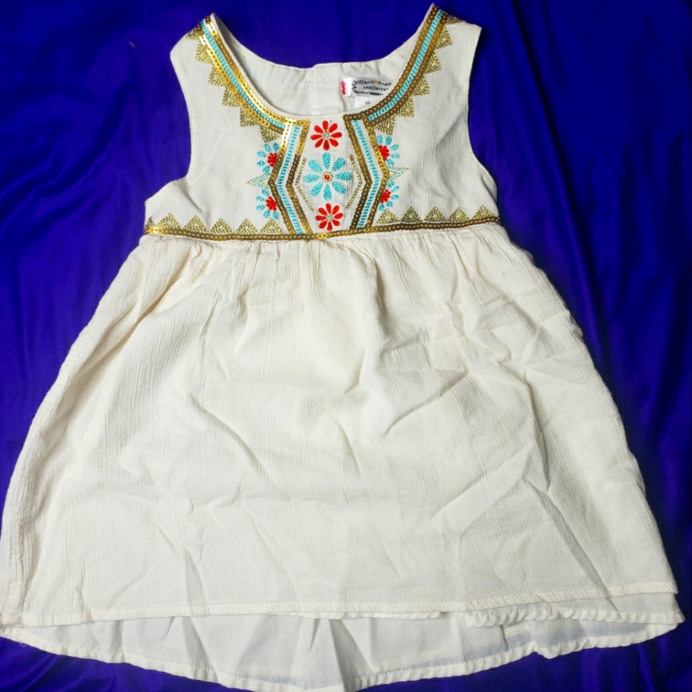 Beautiful Stiched Boho girls dress size 4